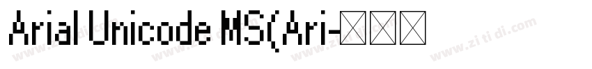 Arial Unicode MS(Ari字体转换